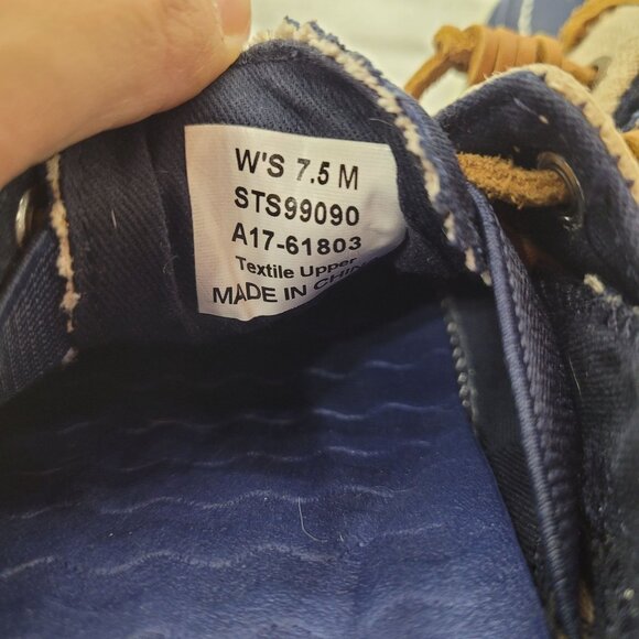 Paul Sperry Sayel Away Canvas and Linen Casual Boat Shoe Women's Size 7.5 - Picture 6 of 6